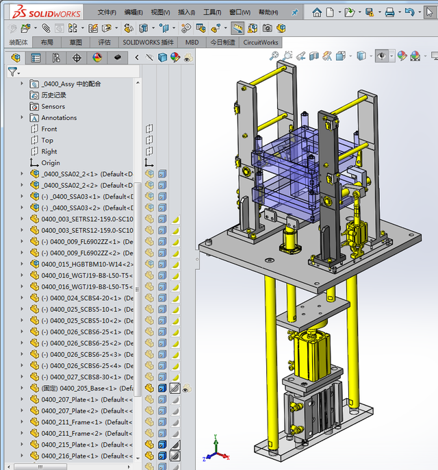 SOLIDWORKS装配体着色技巧 SOLIDWORKS装配体着色技巧