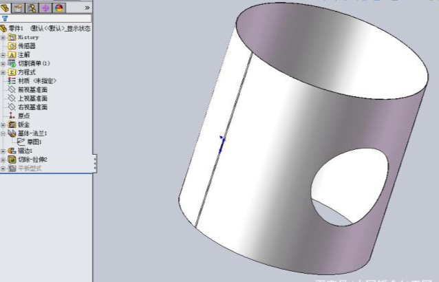 SOLIDWORKS平板折圆弧制作方法 SOLIDWORKS平板折圆弧制作方法